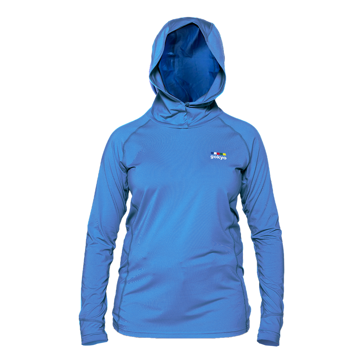 Buy Gokyo Yosemite UPF 50+ Sun Hoodie for Women Blue | Trekking & Hiking T-shirts at Gokyo Outdoor Clothing & Gear