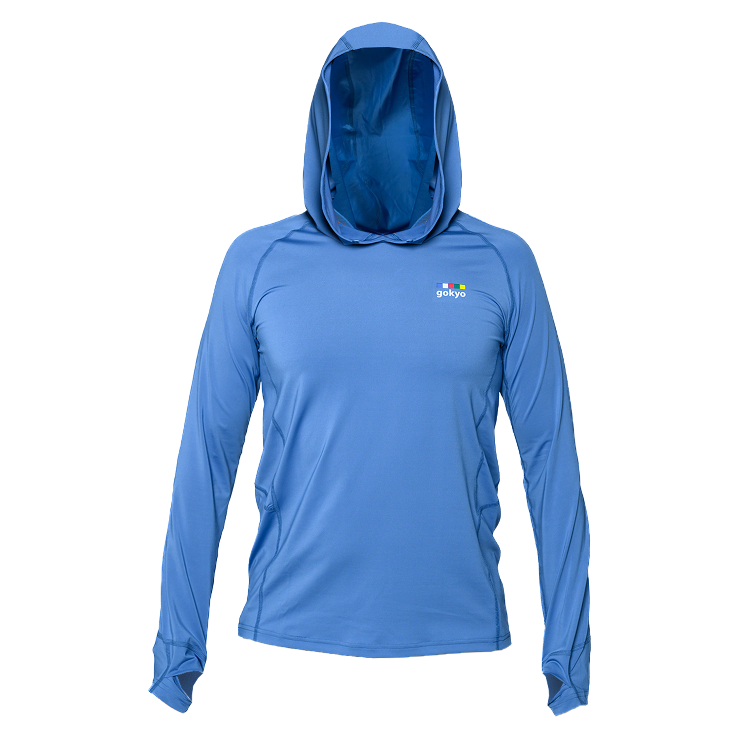 Buy Gokyo Yosemite Sunshirt Hoodie- Men Blue | Trekking & Hiking T-shirts at Gokyo Outdoor Clothing & Gear