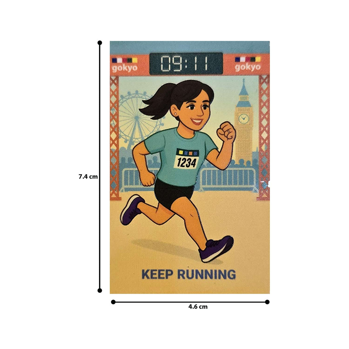 Buy Gokyo Keep Running Magnet Female | Souvenirs at Gokyo Outdoor Clothing & Gear