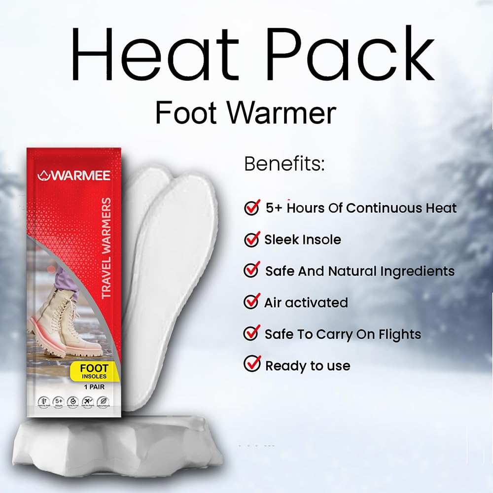 Buy Gokyo WARMEE Foot Warmers (Pack of 3 Pairs) | Heating Aids at Gokyo Outdoor Clothing & Gear
