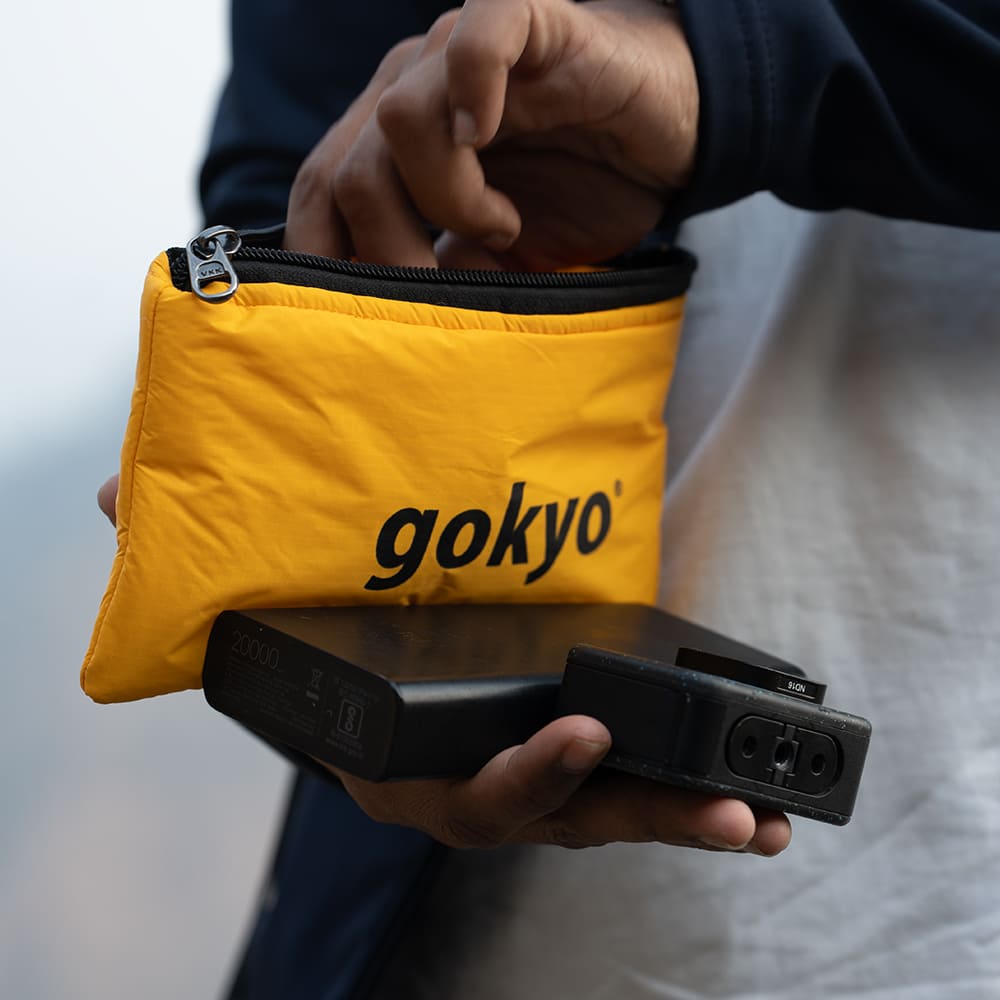 Gokyo Outdoor Clothing & Gear accessories including trekking caps, Insulated mobile pouch & essentials for hiking