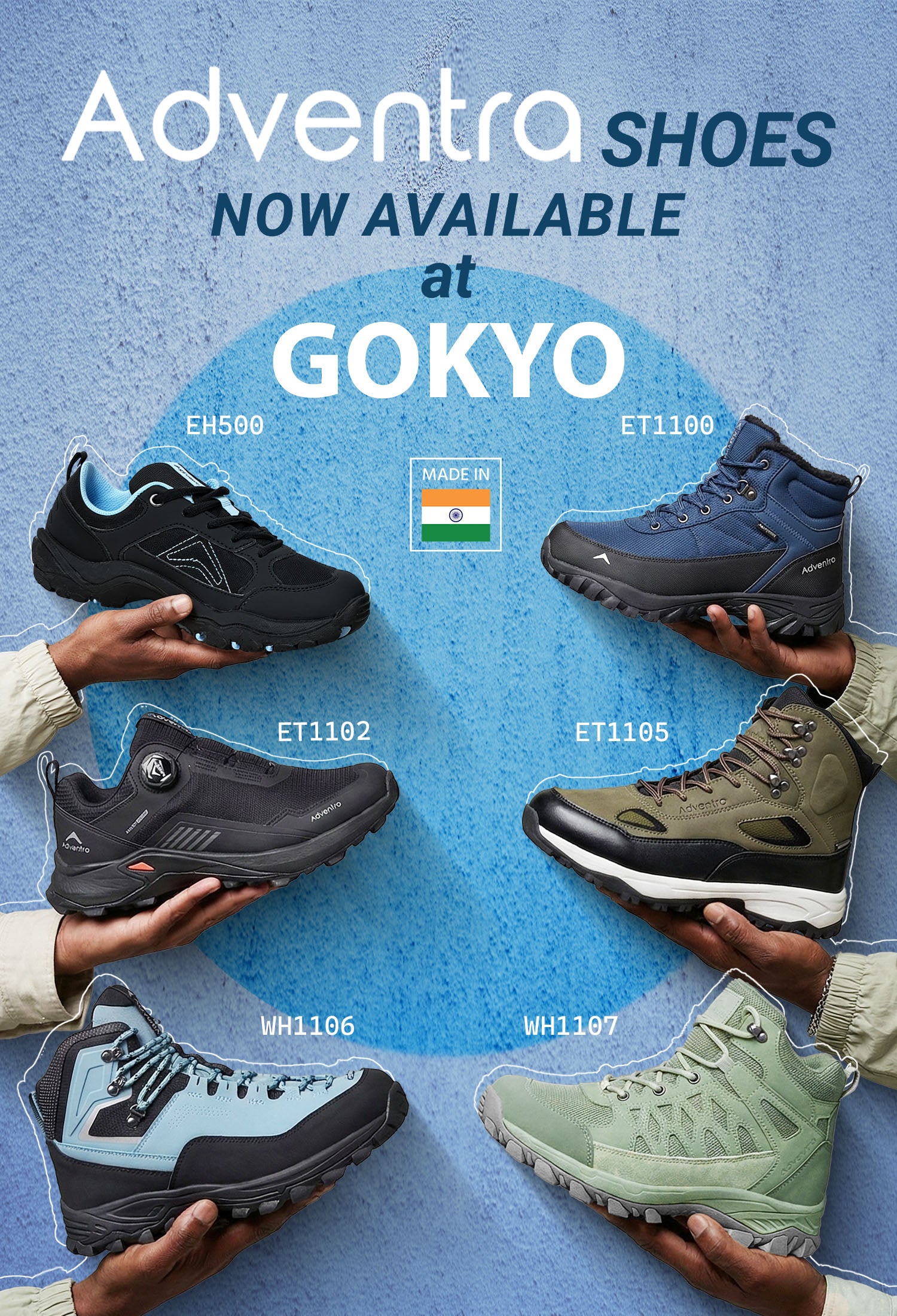 Adventra Premium trekking and Travel Shoes Collection