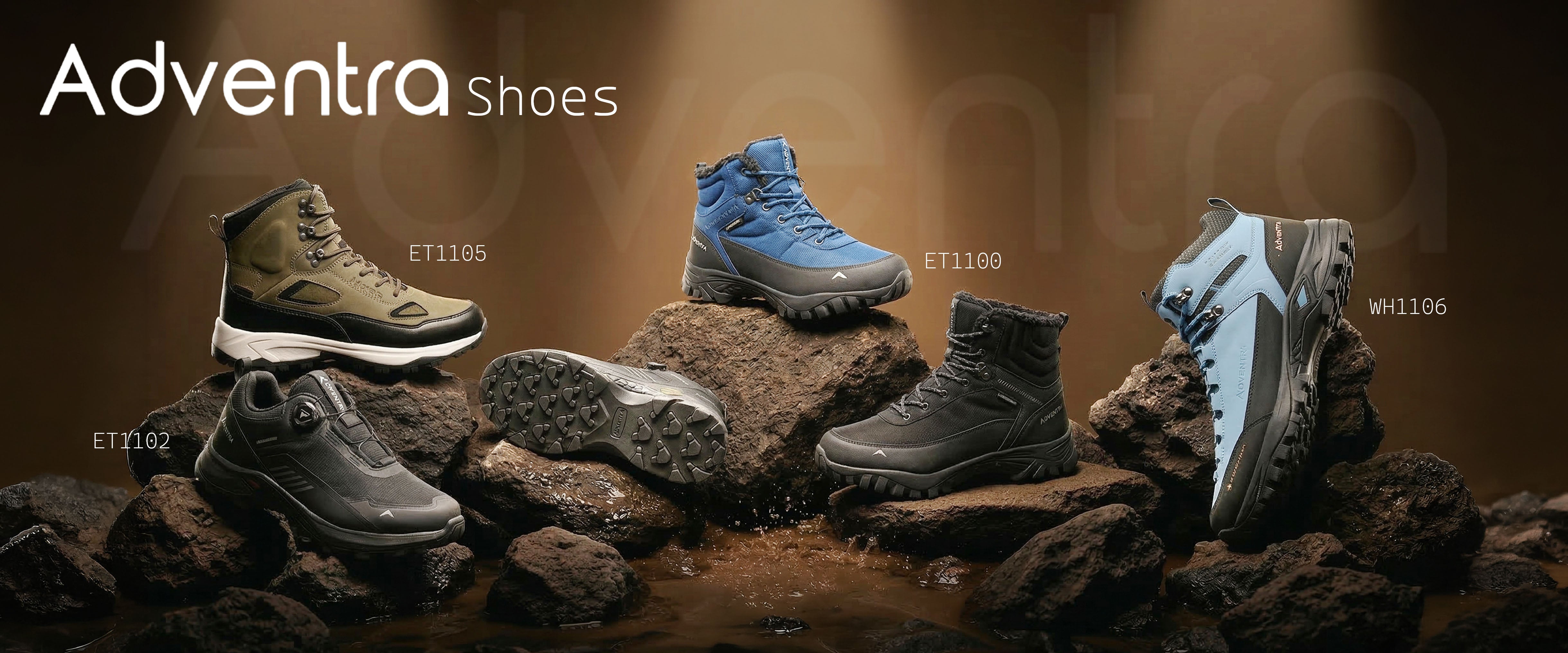 Adventra Premium trekking and Travel Shoes Collection