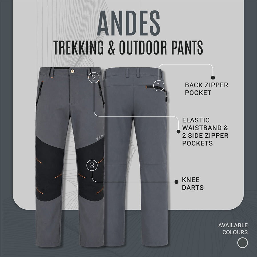 Andes Trekking & Outdoor Pants in Grey - image 8