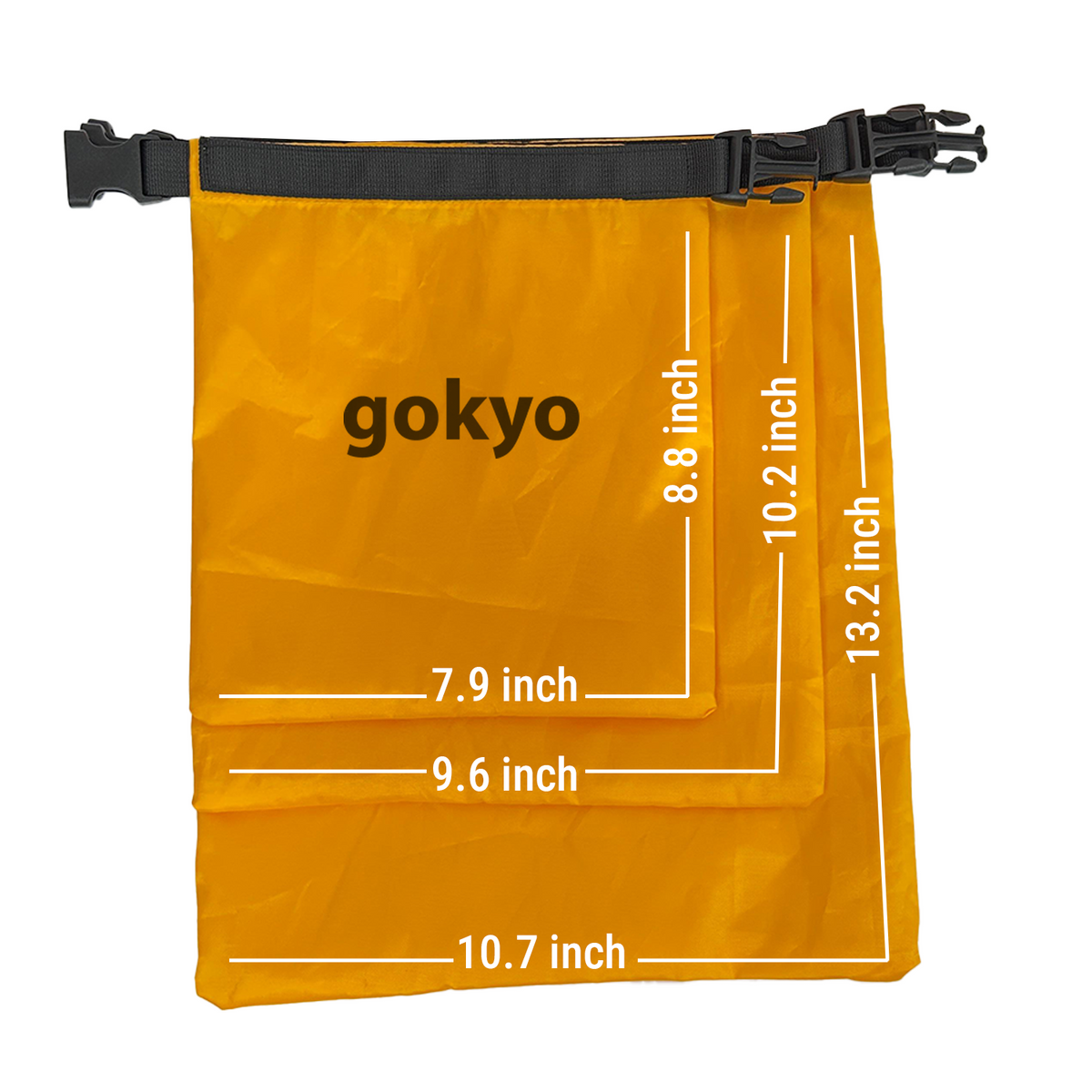 Buy Gokyo Makalu Waterproof Dry Sack Ultralight - Set of 3 sizes | Waterproof Dry Bags & Pouches at Gokyo Outdoor Clothing & Gear