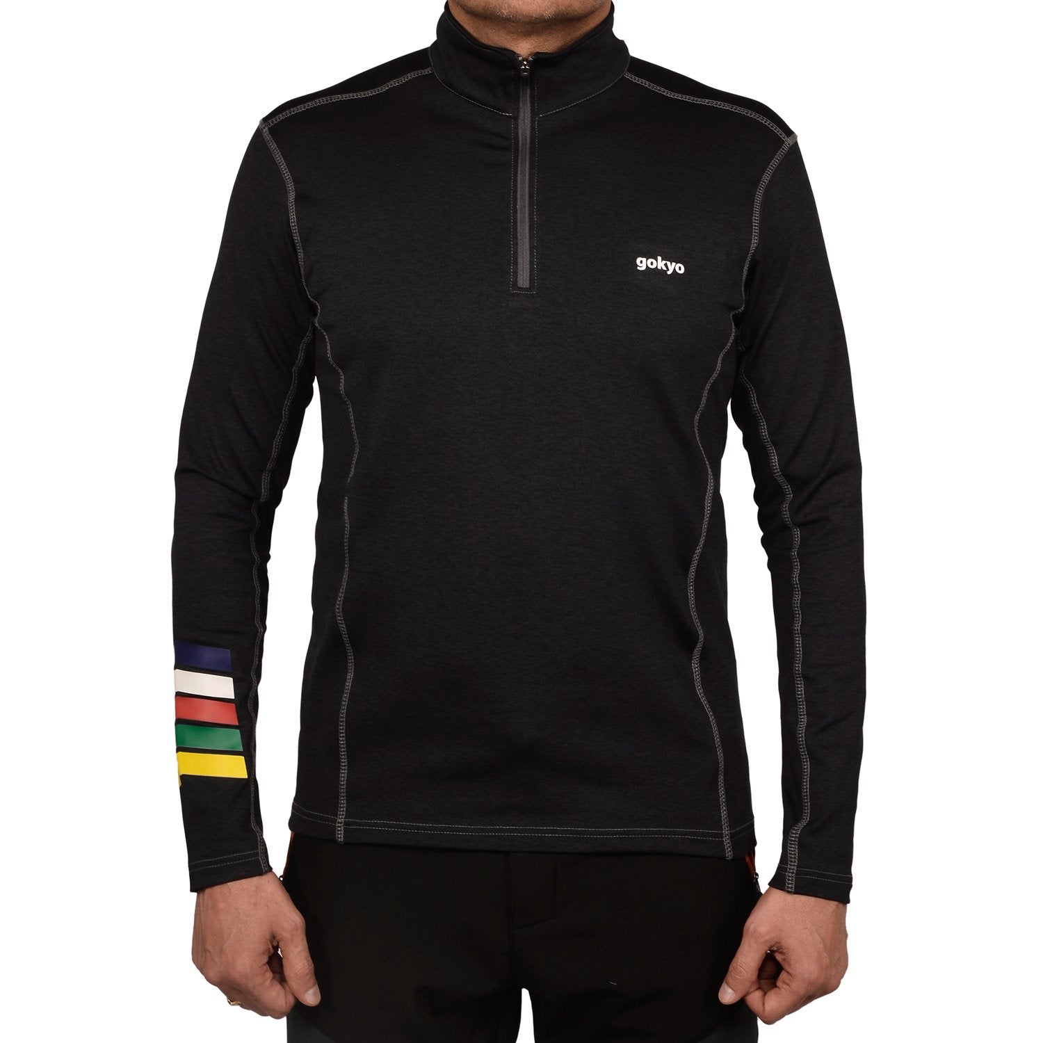 Buy Gokyo K2 Melange Trekking Tshirt Charcoal Grey | Trekking & Hiking T-shirts at Gokyo Outdoor Clothing & Gear