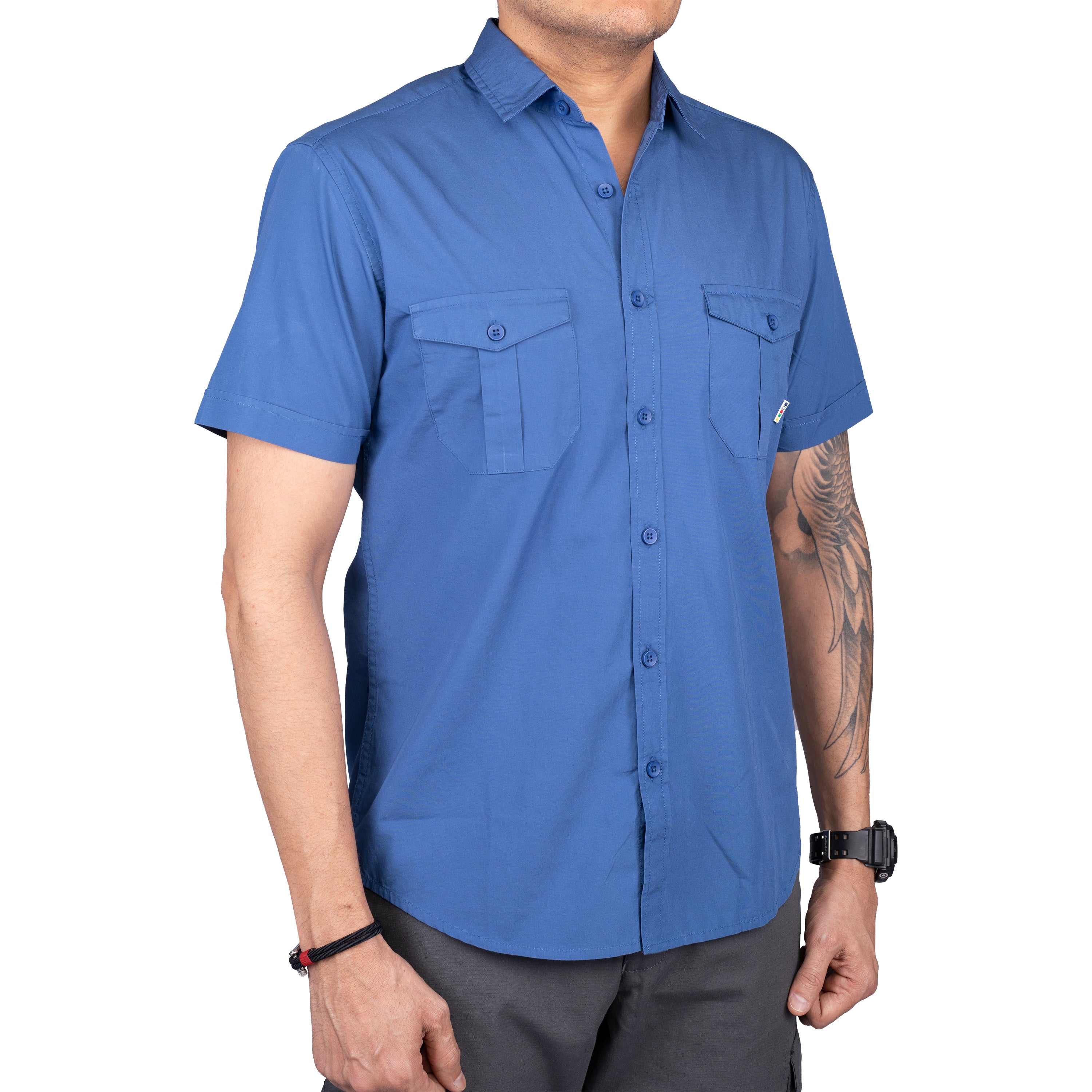Buy Gokyo Corbett Cargo Half Sleeve Shirt- Solid | Shirts at Gokyo Outdoor Clothing & Gear