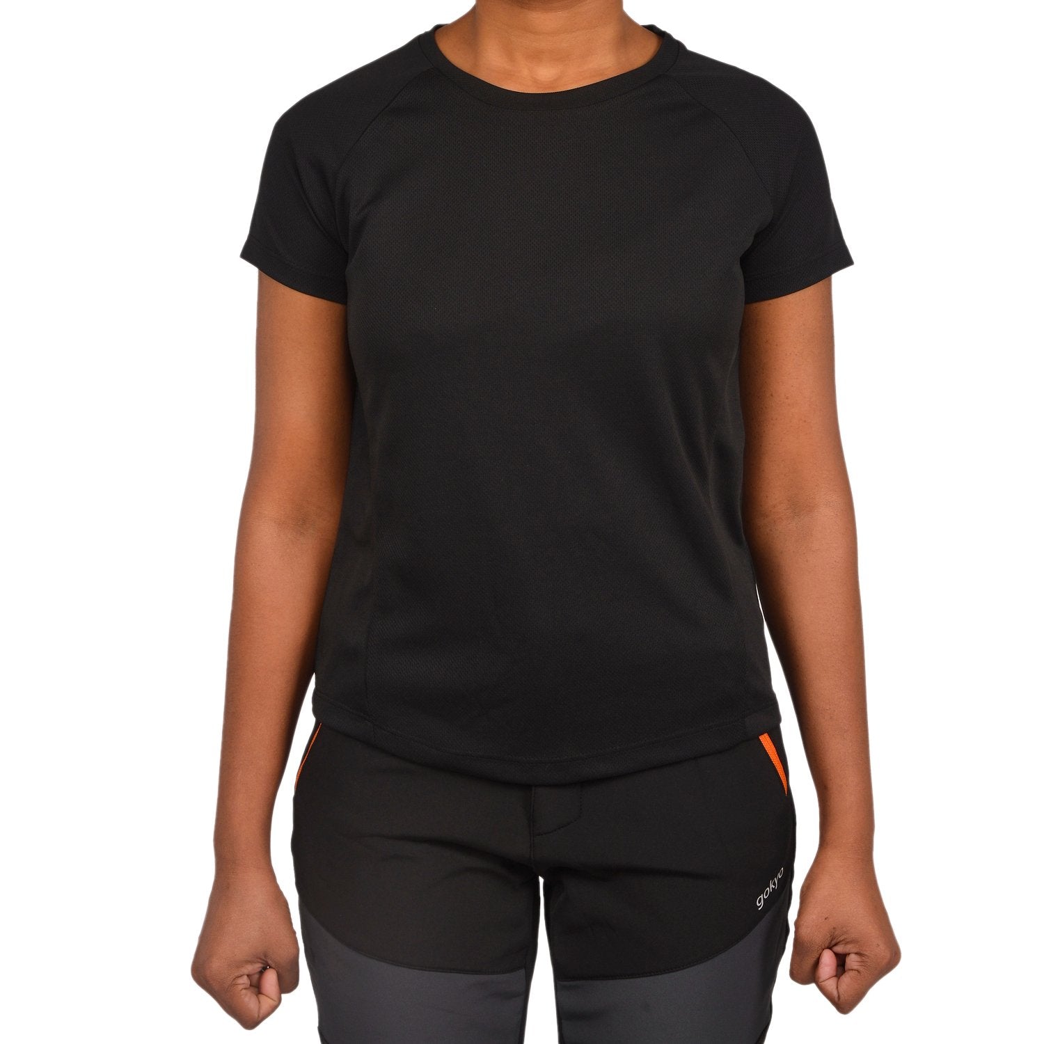 Buy Gokyo Comrade Running Tshirt - Women Black | Trekking & Hiking T-shirts at Gokyo Outdoor Clothing & Gear