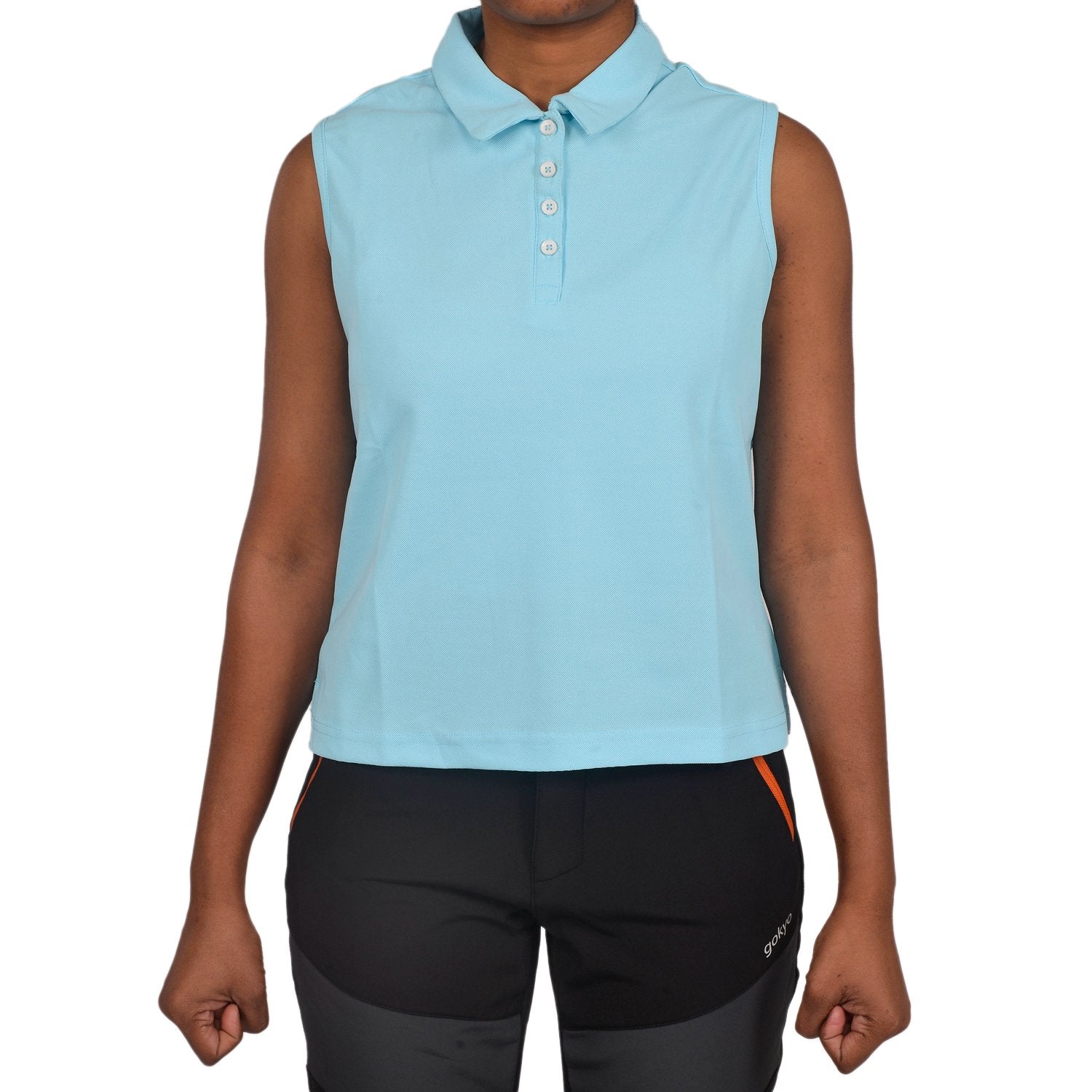Buy Gokyo Kalimpong Womens Sleevless Tshirt - Women Sea Blue | Trekking & Hiking T-shirts at Gokyo Outdoor Clothing & Gear
