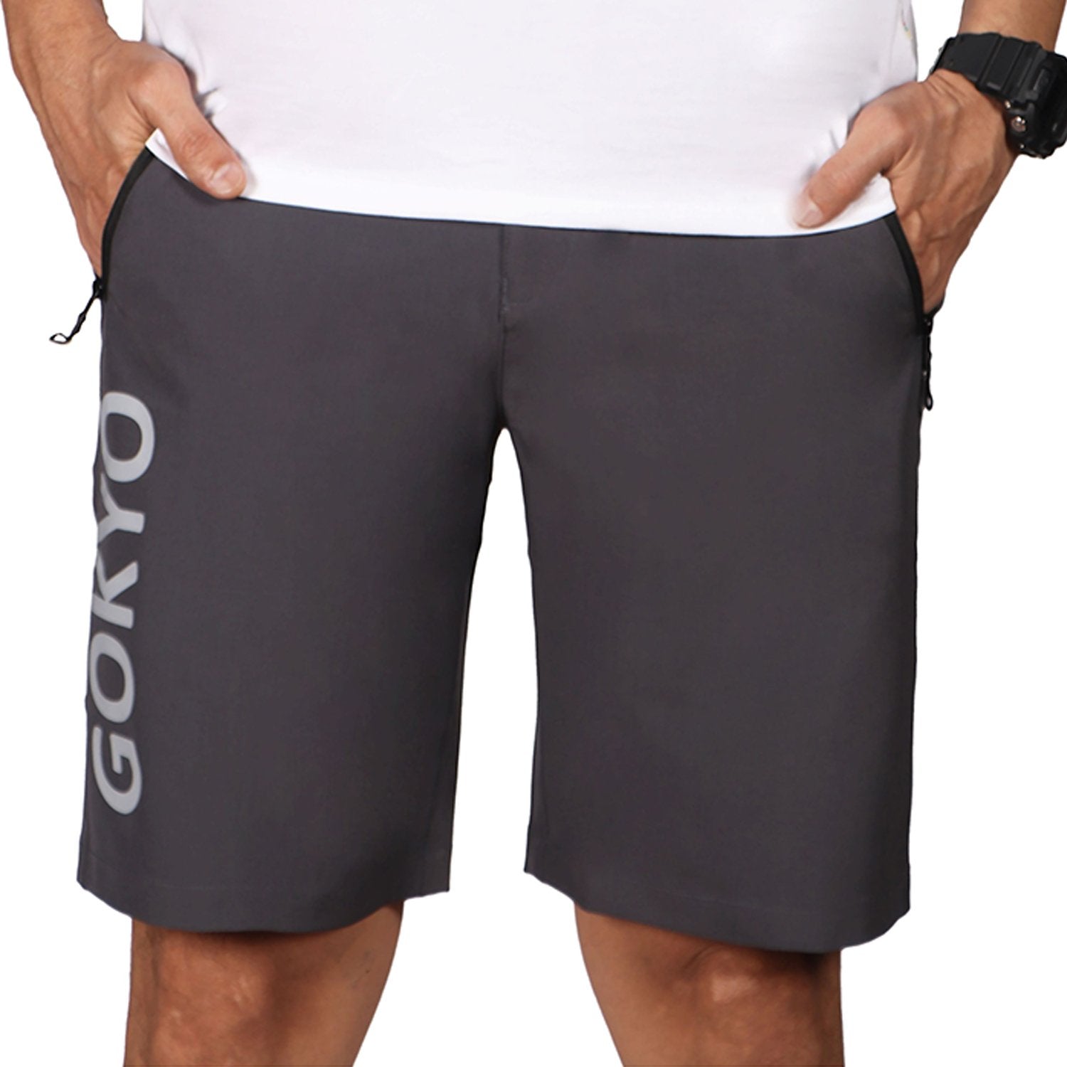 Buy Gokyo Kalimpong Hiking & Outdoor Shorts Dark Grey | Mens Trekking & Hiking Pants at Gokyo Outdoor Clothing & Gear