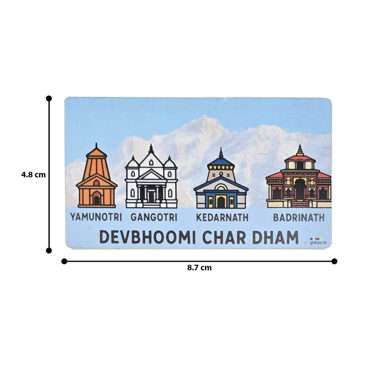 Buy Gokyo Devbhoomi Char Dham Magnet | Souvenirs at Gokyo Outdoor Clothing & Gear