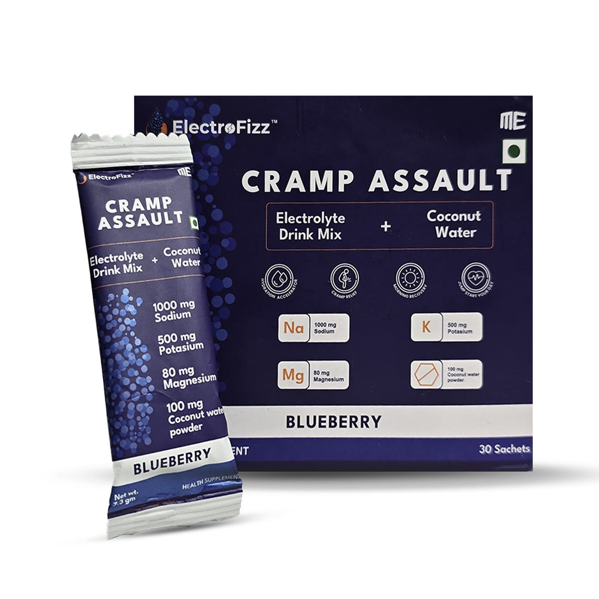ElectroFizz Zero-Sugar Electrolyte Hydration Sachets - blueberry - image 1