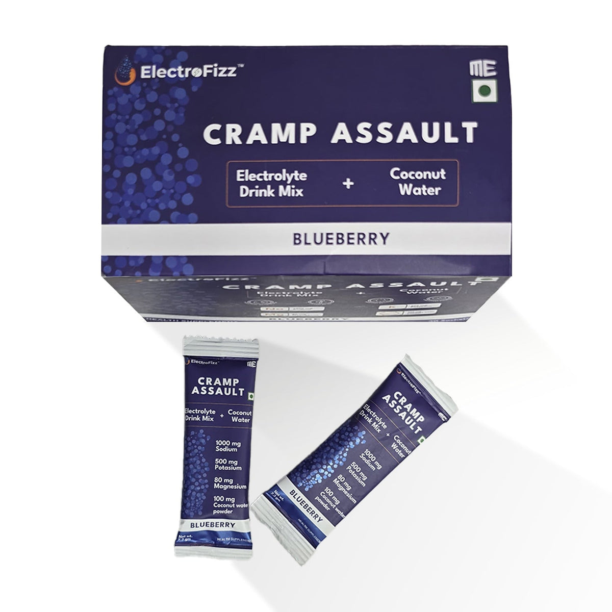 ElectroFizz Zero-Sugar Electrolyte Hydration Sachets - blueberry - image 2
