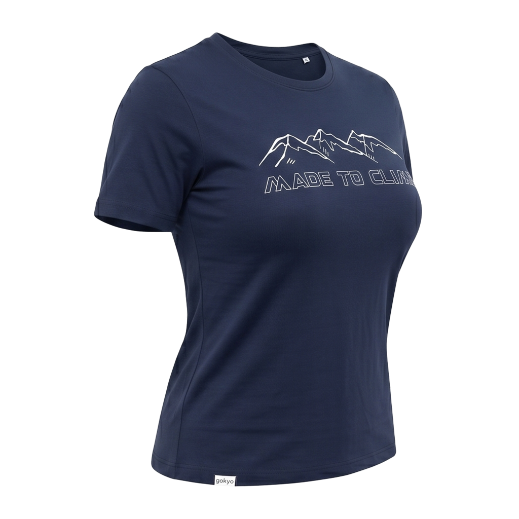 Buy Gokyo Gokyo Originals Tshirt - Made to Climb - Women | Trekking & Hiking T-shirts at Gokyo Outdoor Clothing & Gear