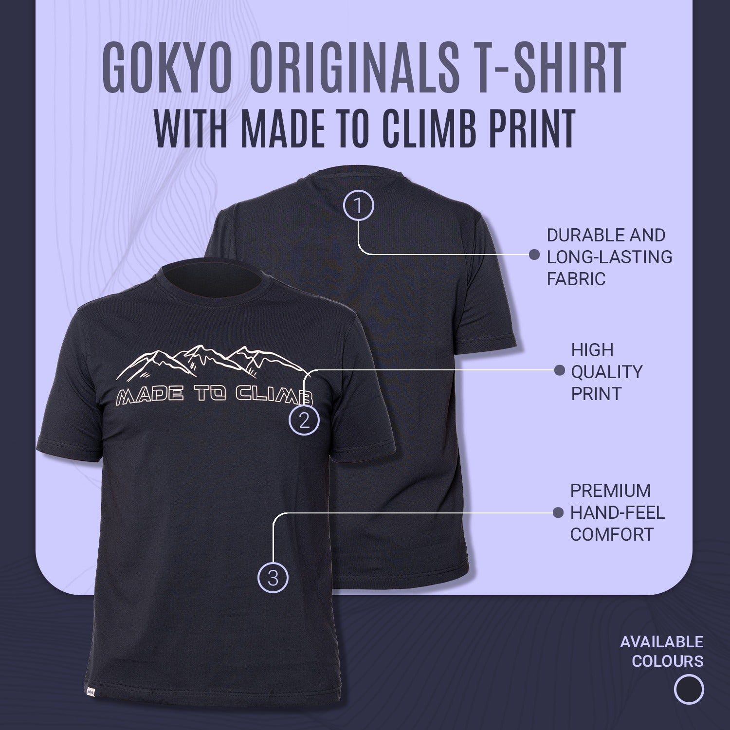 Buy Gokyo Gokyo Originals Tshirt - Made to Climb - Women | Trekking & Hiking T-shirts at Gokyo Outdoor Clothing & Gear