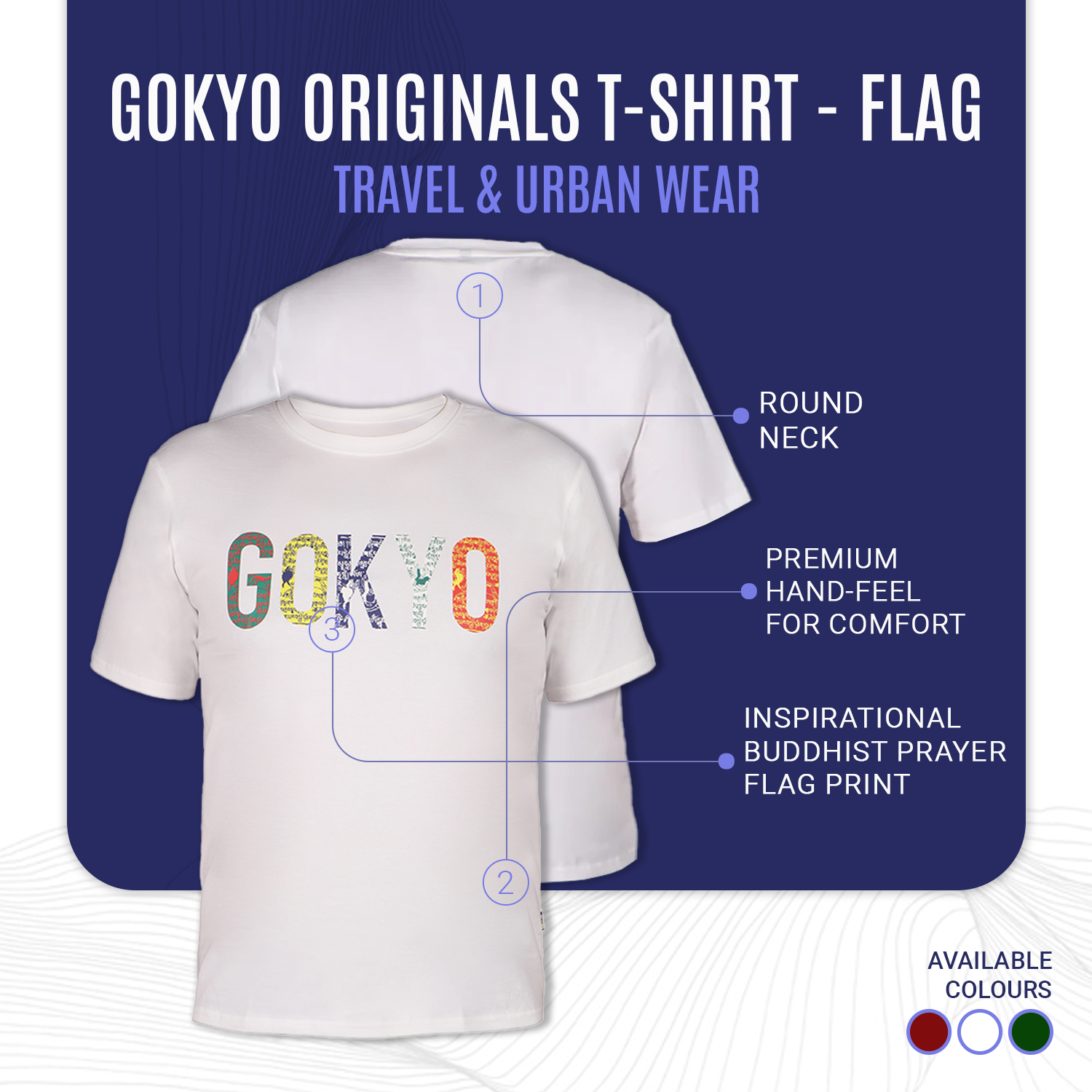 Buy Gokyo Gokyo Originals Tshirt - Flag | Trekking & Hiking T-shirts at Gokyo Outdoor Clothing & Gear