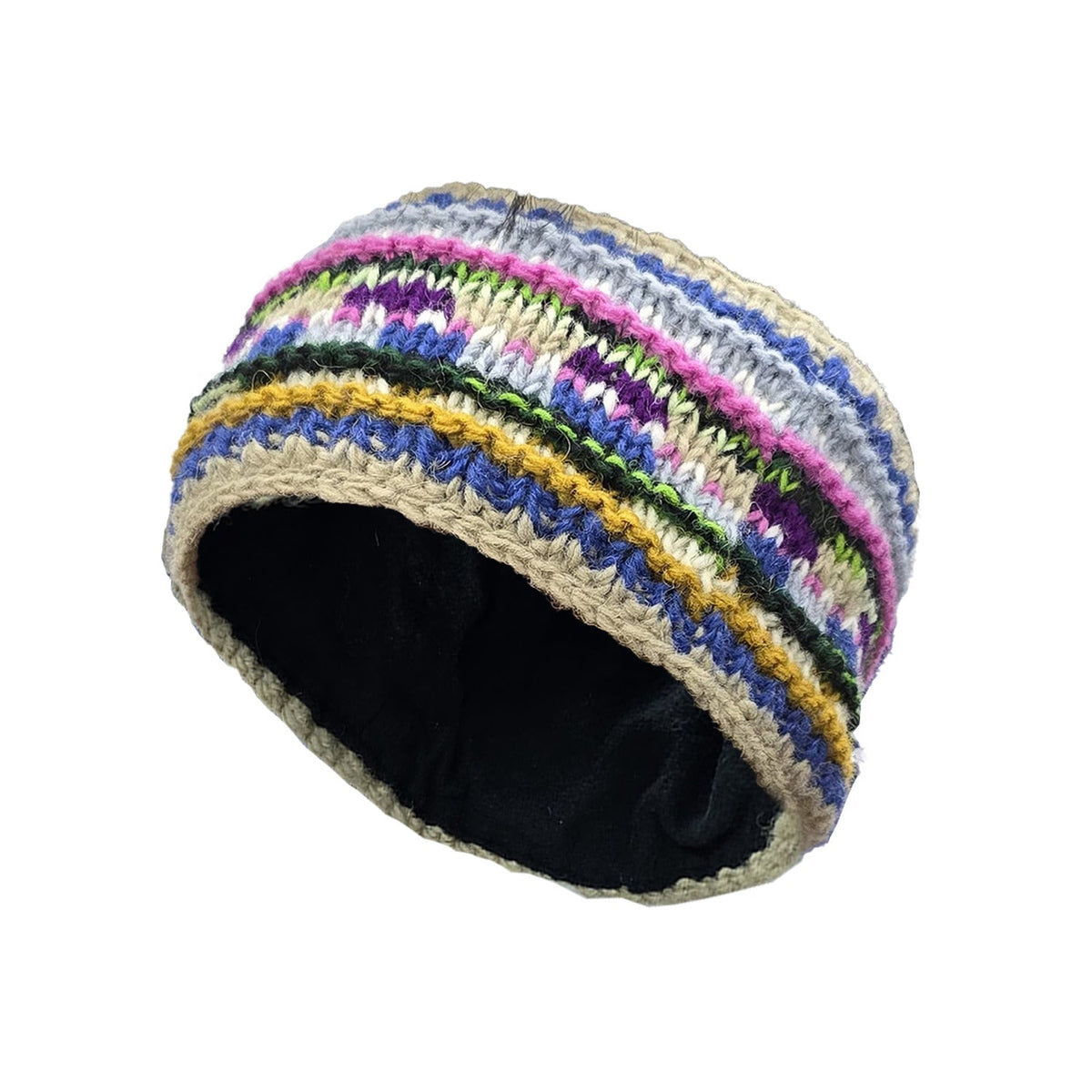 Buy Gokyo Makalu Hand-Knitted Wool Earwarmer Headband Multicolor | Neck Warmer & Buffs at Gokyo Outdoor Clothing & Gear