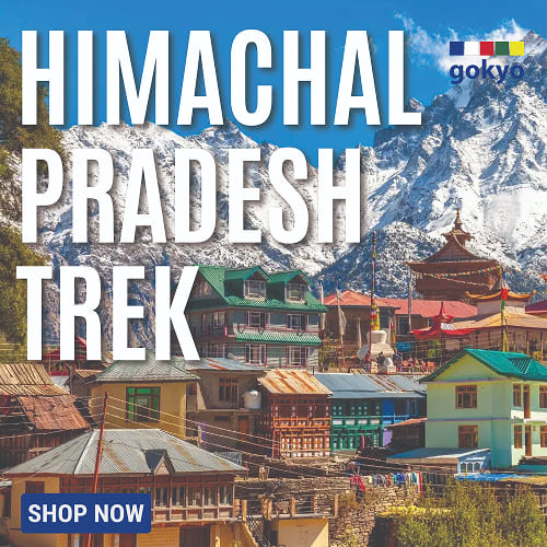 Gokyo Outdoor Clothing & Gear banner featuring Himachal Pradesh trekking gear checklist