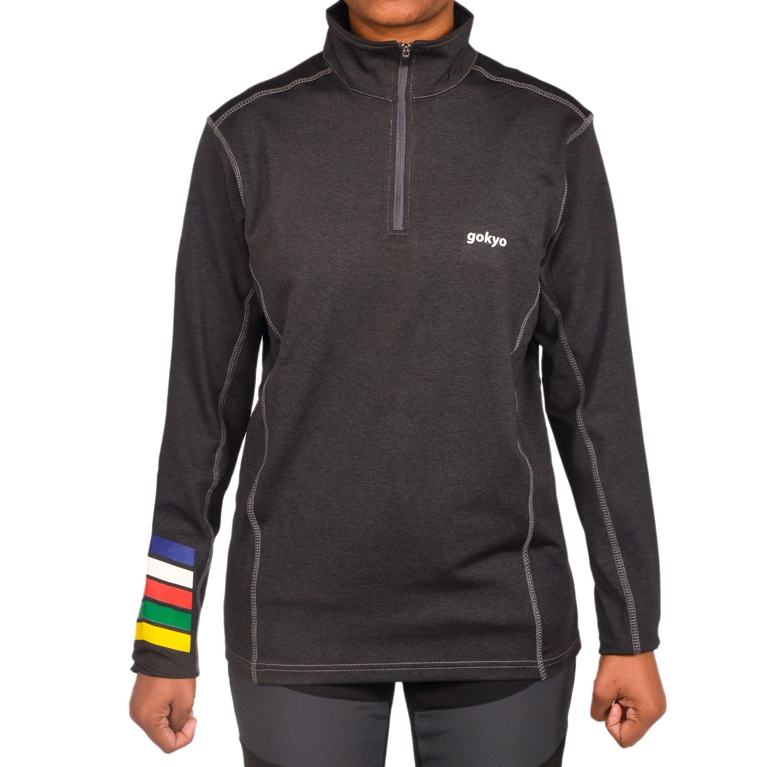Buy Gokyo K2 Melange Trekking Tshirt - Women Charcoal Grey | Trekking & Hiking T-shirts at Gokyo Outdoor Clothing & Gear