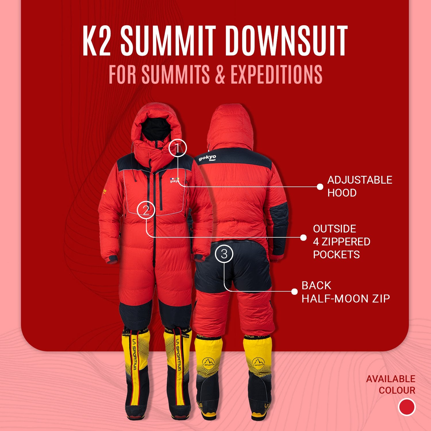 Buy Gokyo K2 Summit Downsuit | Jackets at Gokyo Outdoor Clothing & Gear