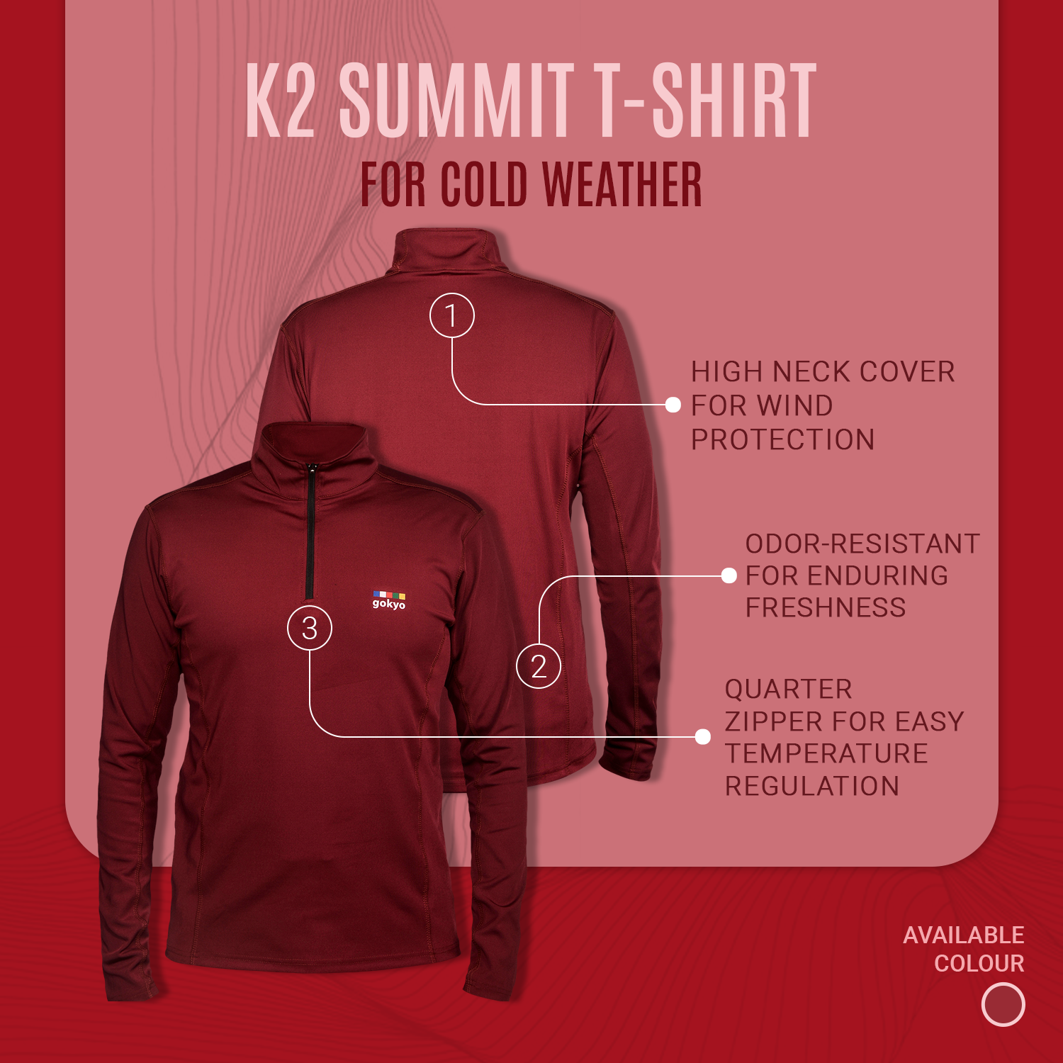 Buy Gokyo K2 Summit Tshirt | Trekking & Hiking T-shirts at Gokyo Outdoor Clothing & Gear