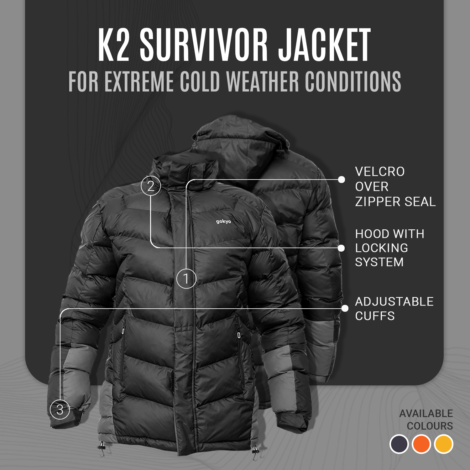 Buy Gokyo K2 Survivor Jacket | Jackets at Gokyo Outdoor Clothing & Gear