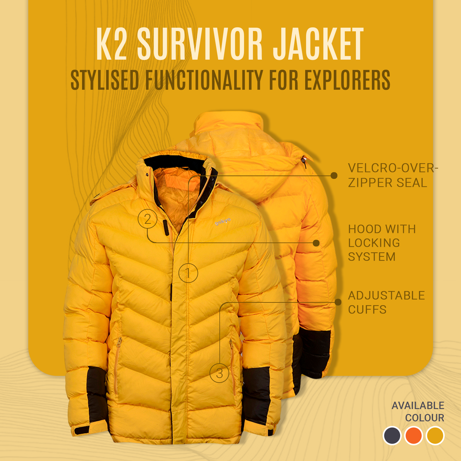Buy Gokyo K2 Survivor Jacket | Jackets at Gokyo Outdoor Clothing & Gear