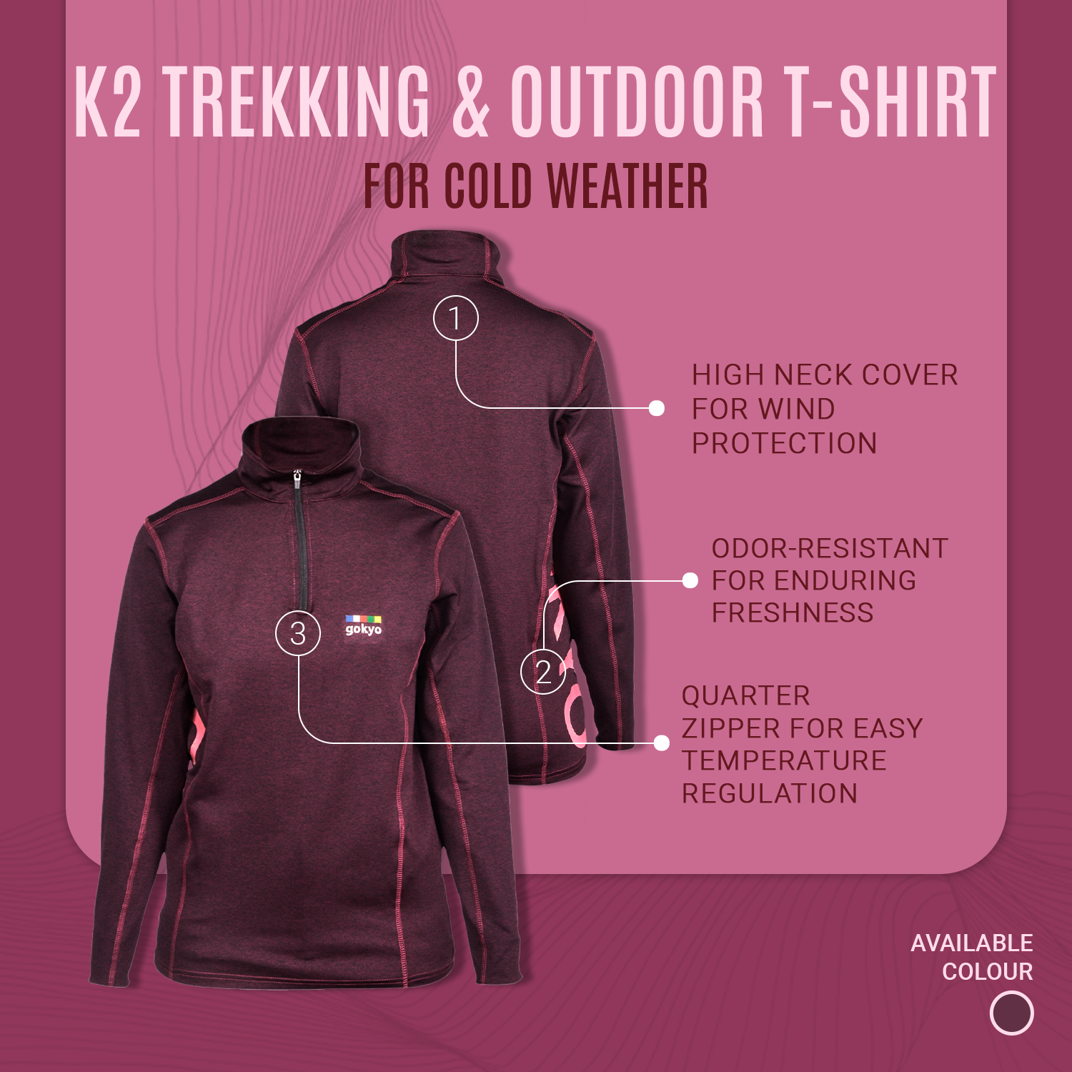 Buy Gokyo K2 Trekking & Outdoor Tshirt - Women | Trekking & Hiking T-shirts at Gokyo Outdoor Clothing & Gear