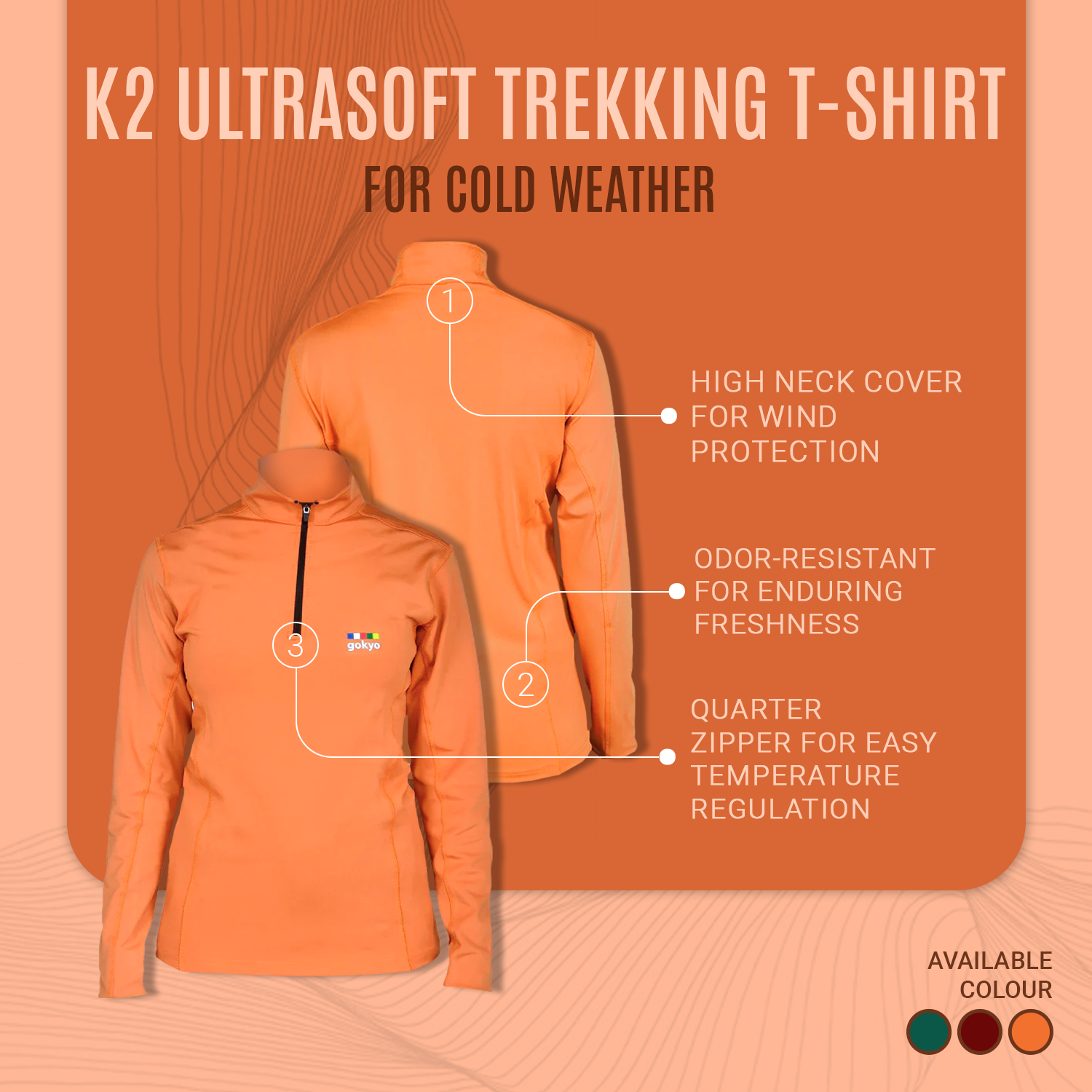 Buy Gokyo K2 Ultrasoft Trekking Tshirt - Women | Trekking & Hiking T-shirts at Gokyo Outdoor Clothing & Gear