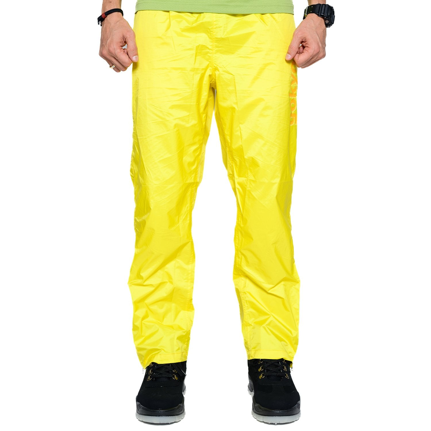 Buy Gokyo Kalimpong Rain Pants - Waterproof, Breathable & Seam Taped Yellow | Mens Trekking & Hiking Pants at Gokyo Outdoor Clothing & Gear