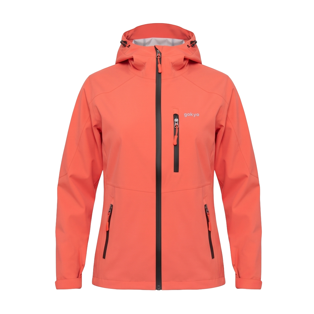 Buy Gokyo Kaza 3 Membrane Water Resistant Womens Windstopper Jacket Peach | Jackets at Gokyo Outdoor Clothing & Gear