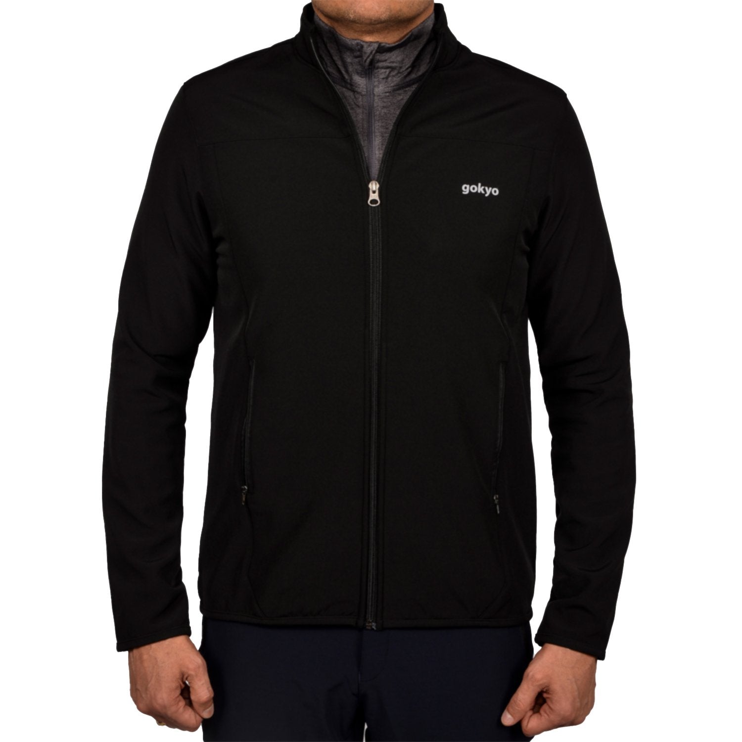 Buy Gokyo Kaza Soft Shell Insulated Fleece Jacket Black | Jackets at Gokyo Outdoor Clothing & Gear