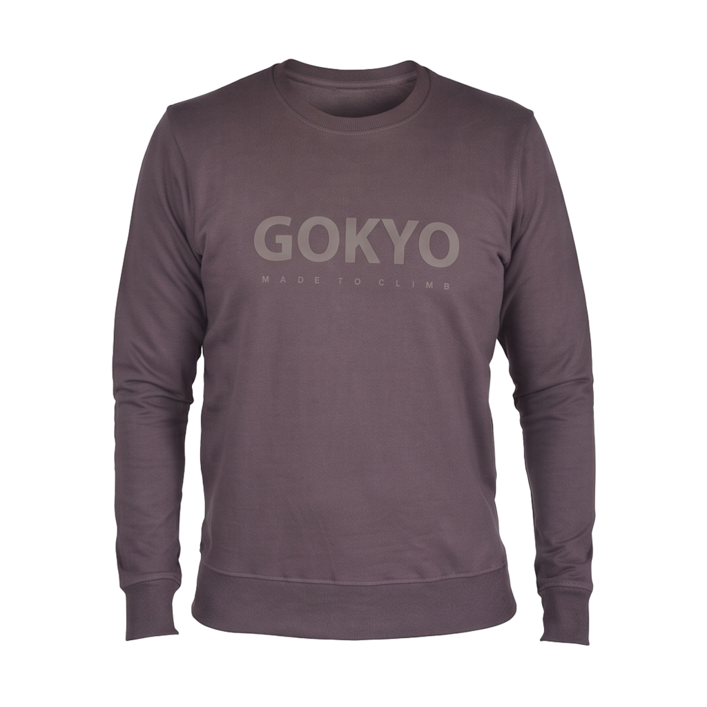 Buy Gokyo Kaza 100% Cotton Outdoor Sweatshirt Dark Grey | Trekking & Hiking T-shirts at Gokyo Outdoor Clothing & Gear