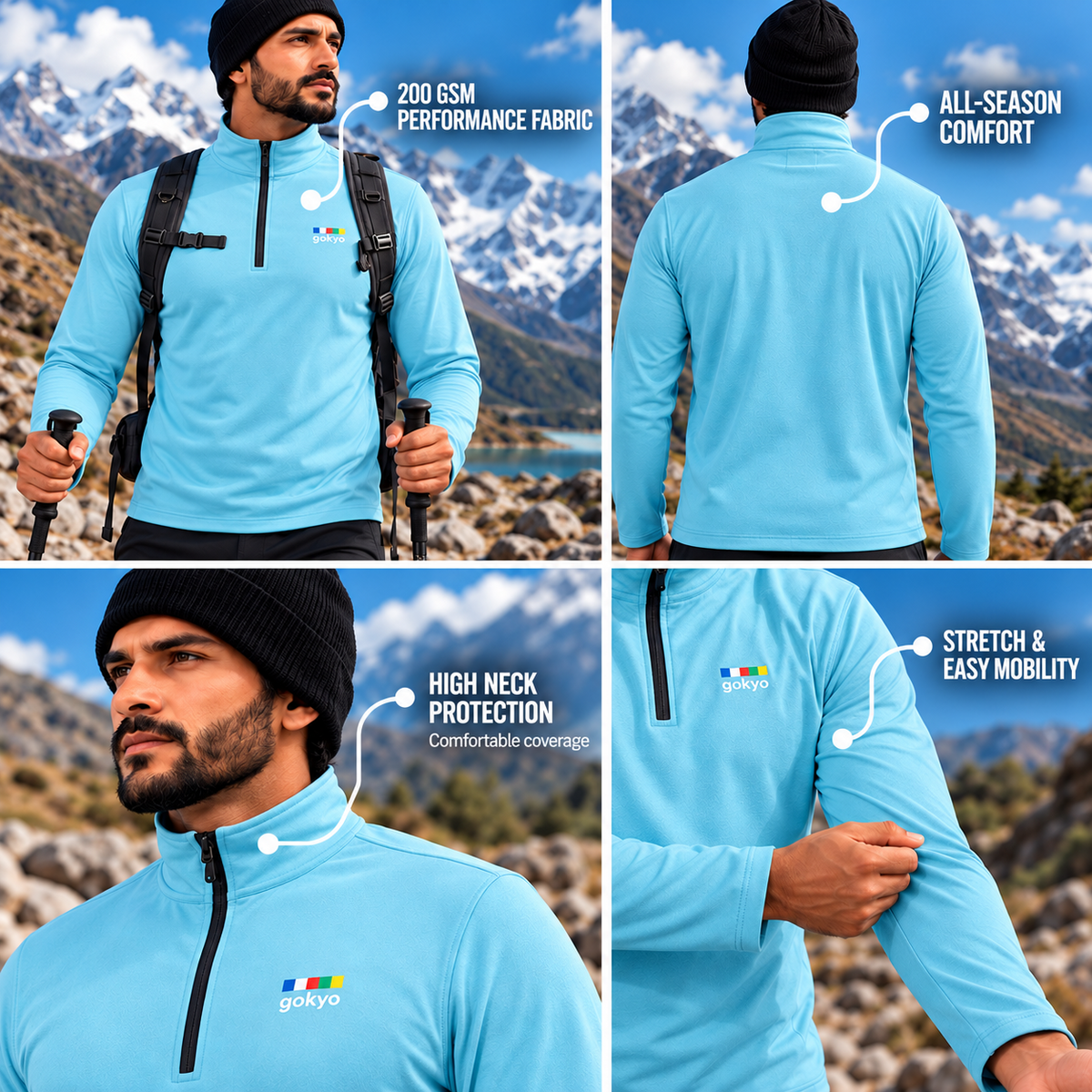 Buy Gokyo Kaza All Season Outdoor & Trekking Tshirt | Trekking & Hiking T-shirts at Gokyo Outdoor Clothing & Gear