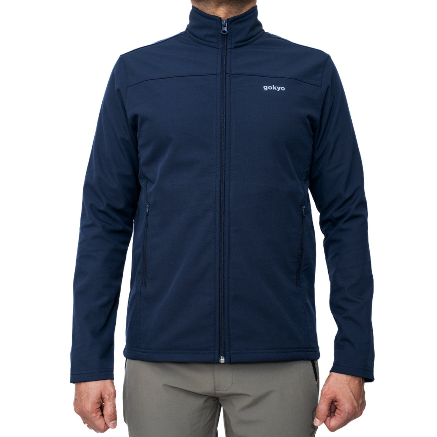 Buy Gokyo Kaza Soft Shell Insulated Fleece Jacket Navy | Jackets at Gokyo Outdoor Clothing & Gear