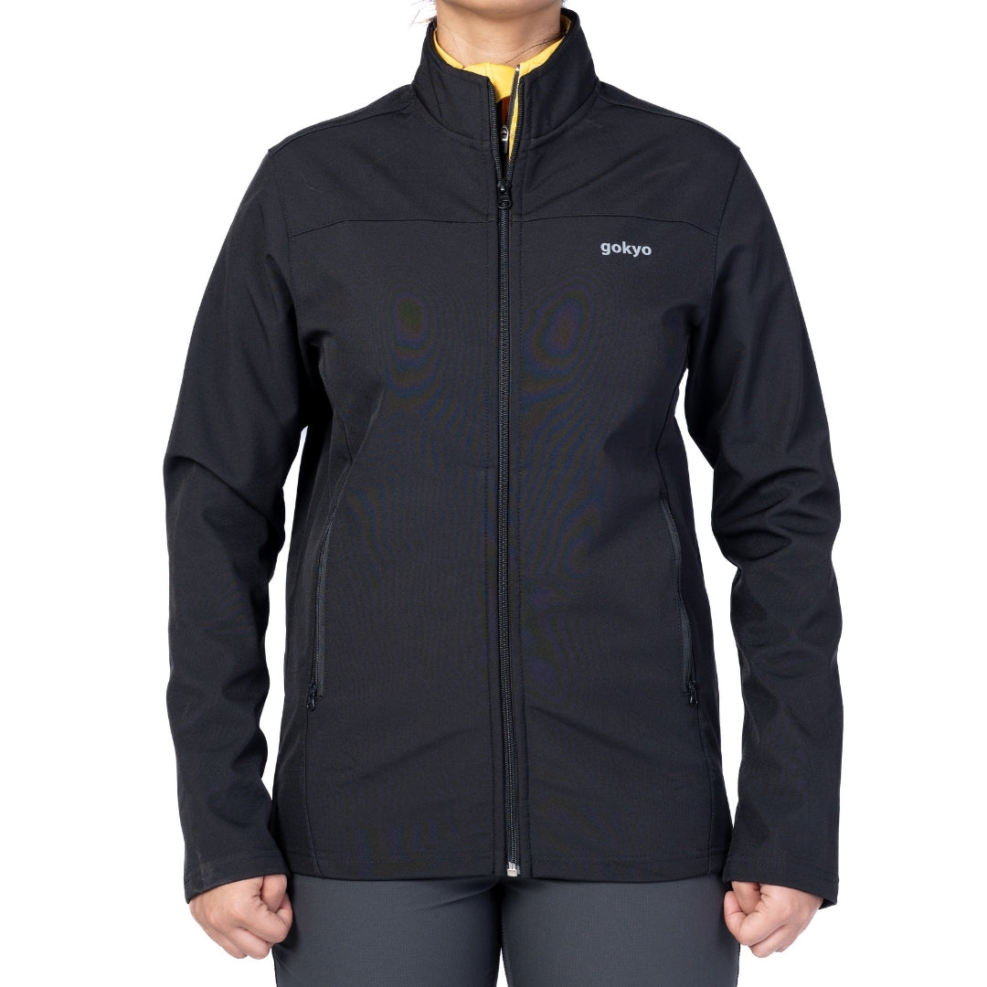 Buy Gokyo Kaza Soft Shell Insulated Fleece Jacket - Women Black | Jackets at Gokyo Outdoor Clothing & Gear