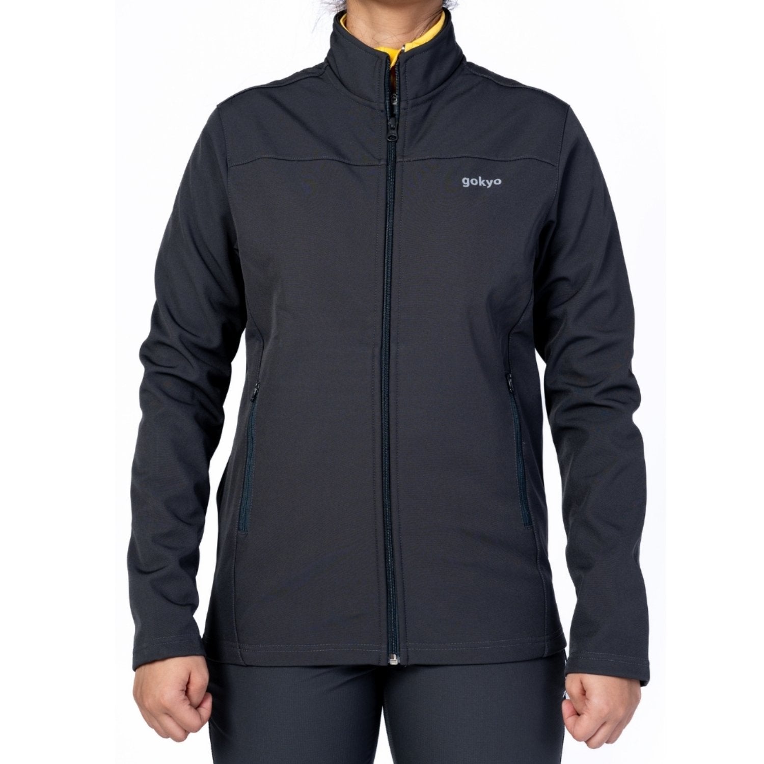 Buy Gokyo Kaza Soft Shell Insulated Fleece Jacket - Women Grey | Jackets at Gokyo Outdoor Clothing & Gear
