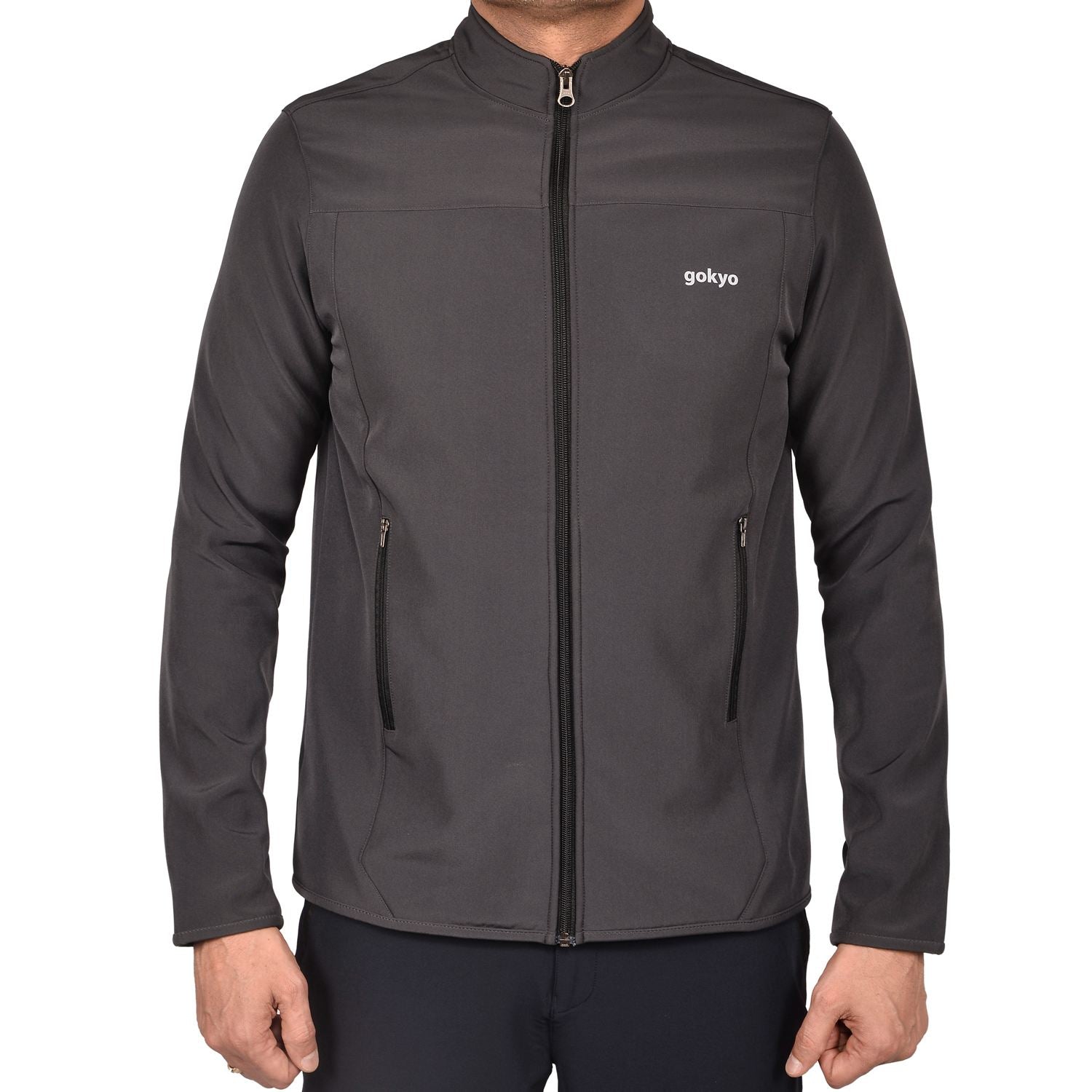 Buy Gokyo Kaza Soft Shell Insulated Fleece Jacket Grey | Jackets at Gokyo Outdoor Clothing & Gear
