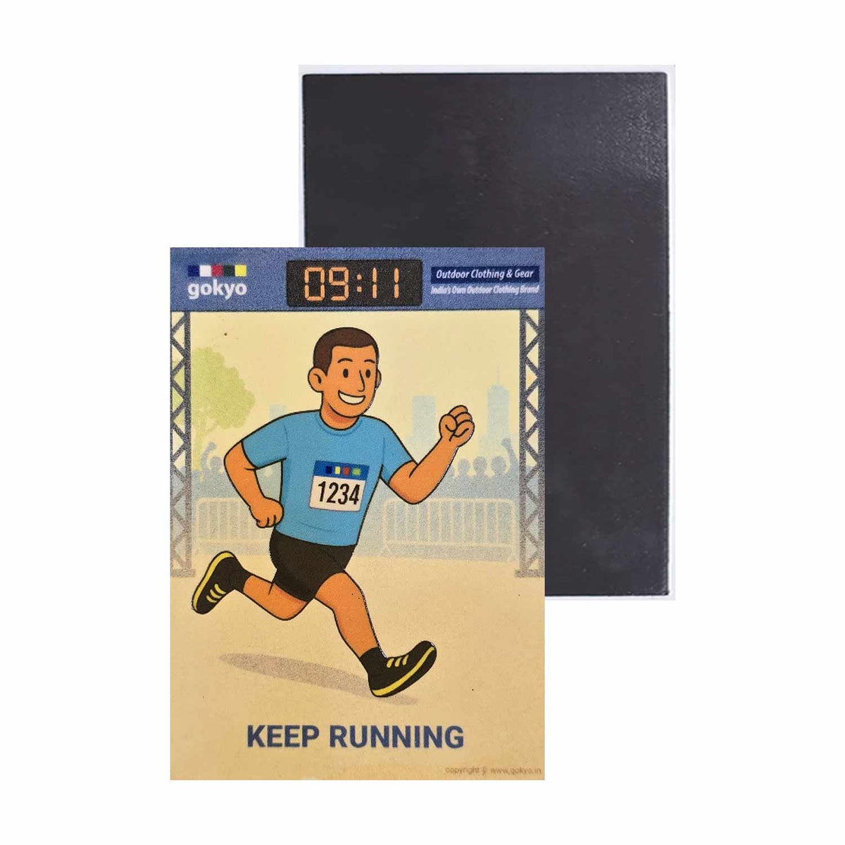 Buy Gokyo Keep Running Magnet Male | Souvenirs at Gokyo Outdoor Clothing & Gear