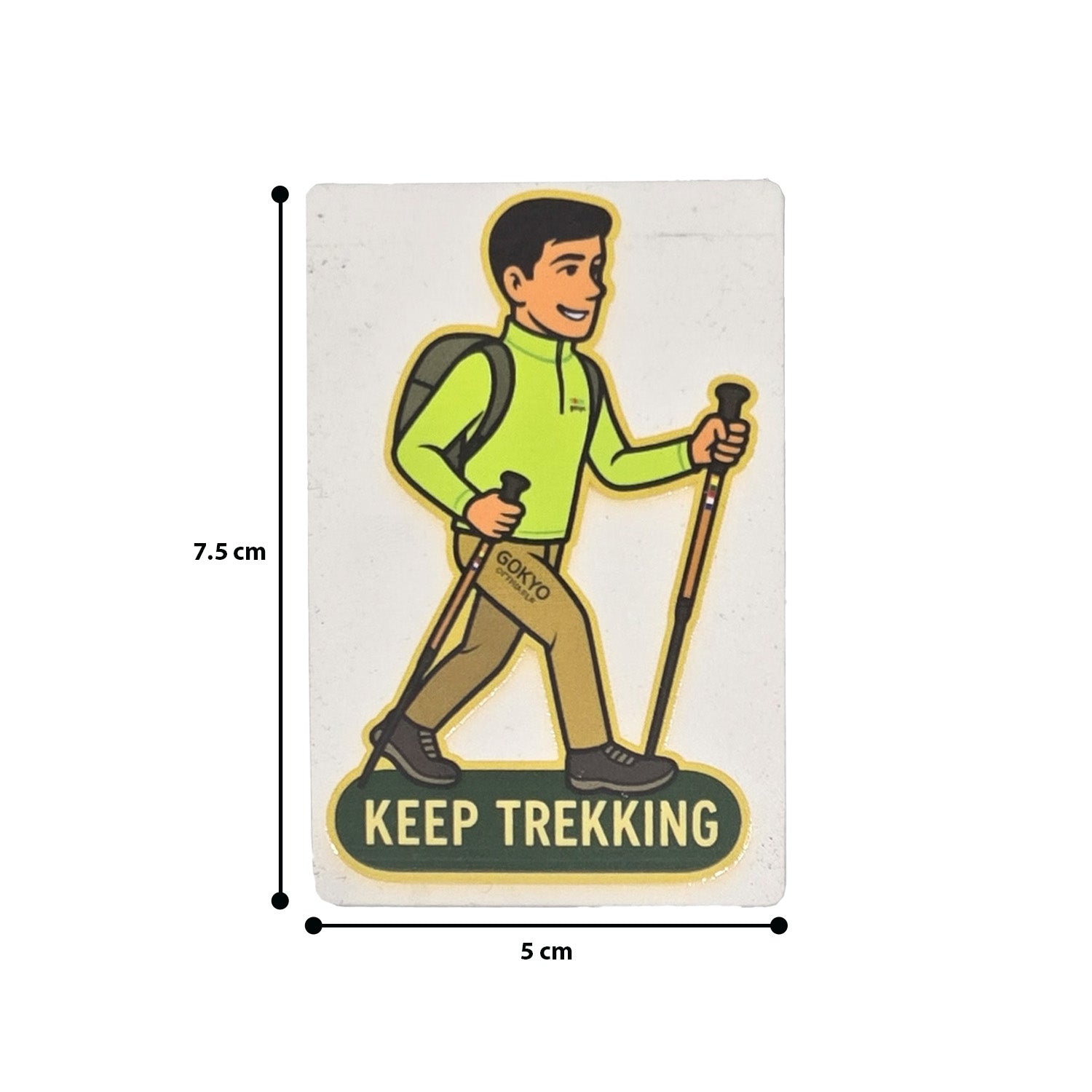 Buy Gokyo Keep Trekking Male - Magnet | Souvenirs at Gokyo Outdoor Clothing & Gear