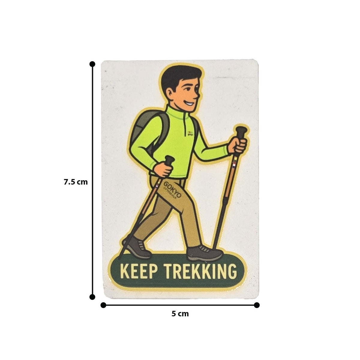 Buy Gokyo Keep Trekking Male - Magnet | Souvenirs at Gokyo Outdoor Clothing & Gear