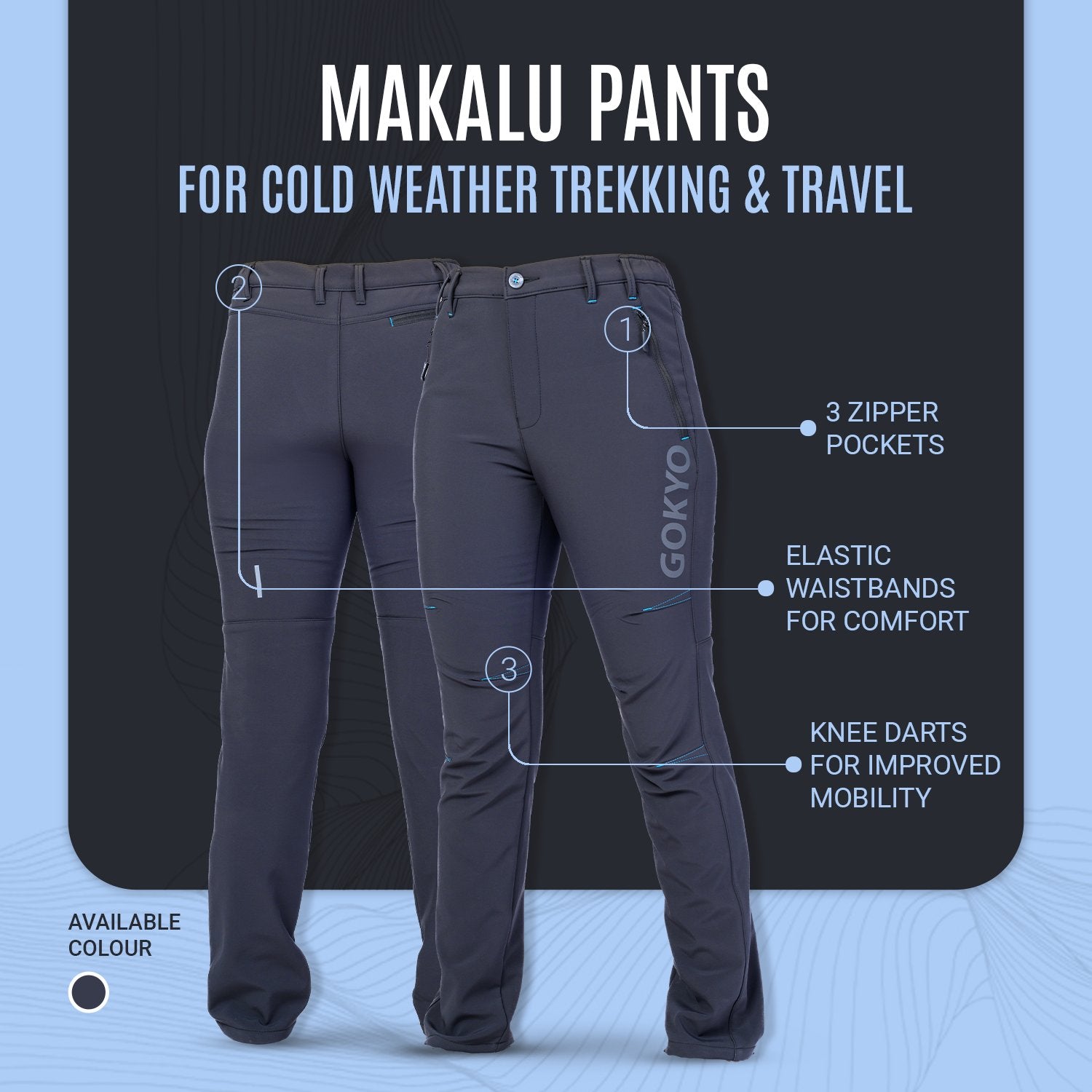 Buy Gokyo Makalu Cold Weather Trekking & Travel Pants - Womens | Trekking & Hiking Pants at Gokyo Outdoor Clothing & Gear