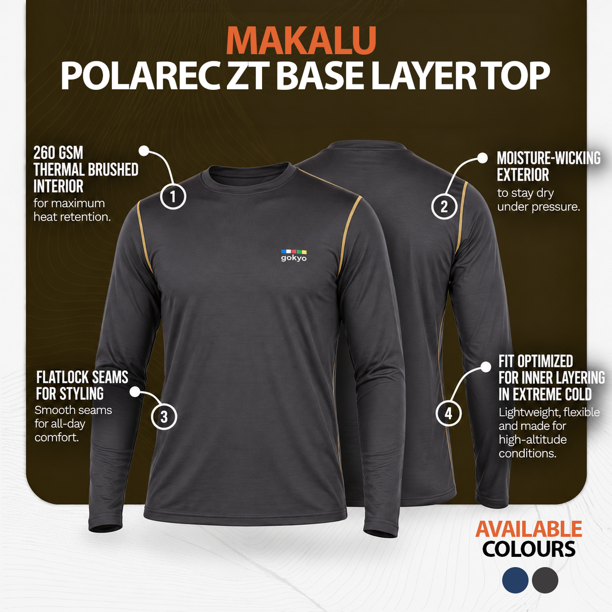Buy Gokyo Makalu Polartec ZT Cold-Weather Base Layer Top – Women | Base Layer Thermals at Gokyo Outdoor Clothing & Gear