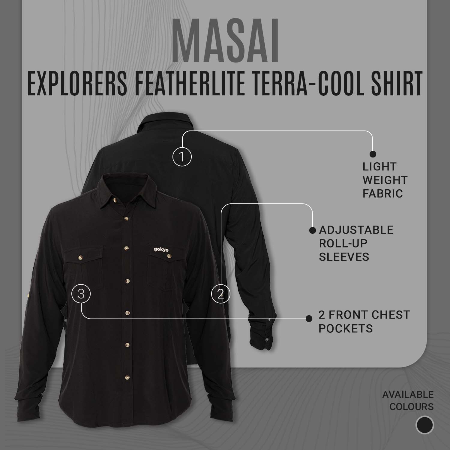 Buy Gokyo Masai Explorers Featherlite Terra-Cool Shirt | Shirts at Gokyo Outdoor Clothing & Gear