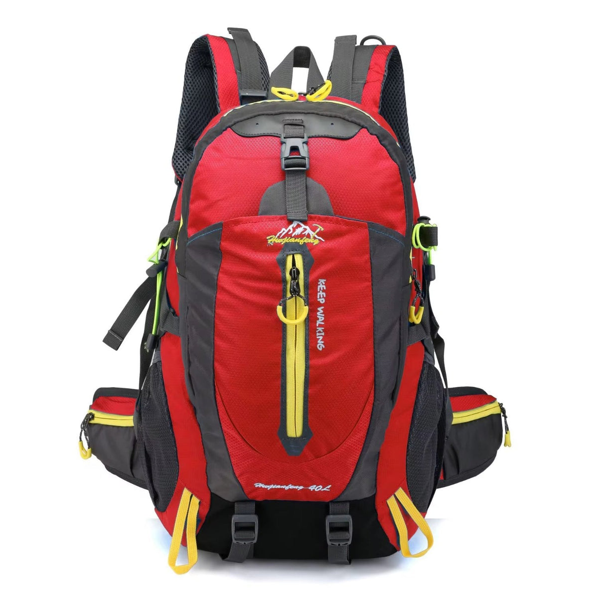 Kaza Trekking Backpack 30 Lt with Waist pouch in red - image 1