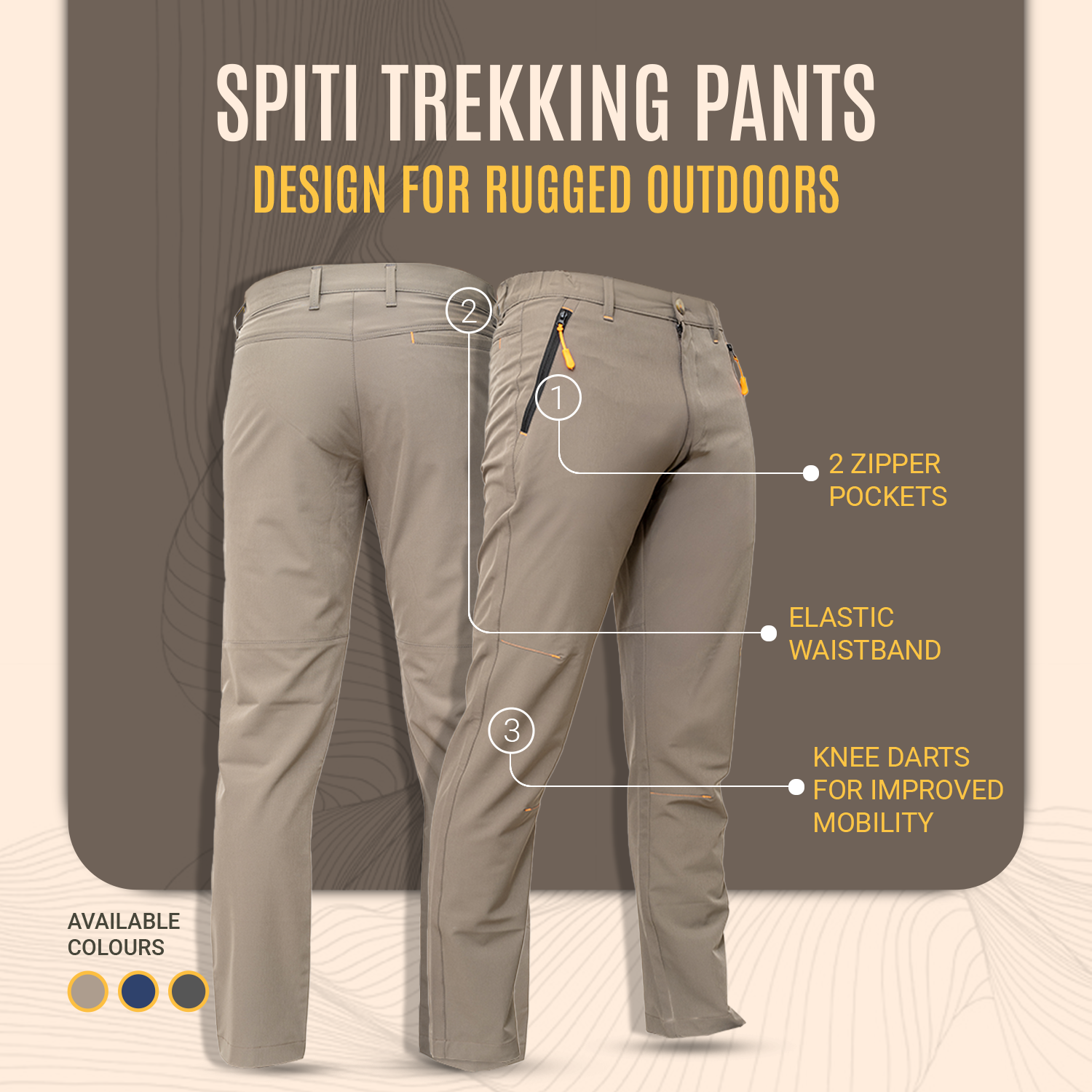 Buy Gokyo Spiti Trekking Pants | Mens Trekking & Hiking Pants at Gokyo Outdoor Clothing & Gear