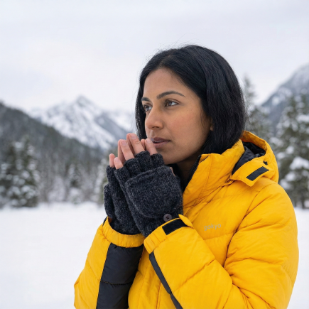 Buy Gokyo Spiti Convertible Wool Gloves with Mitten Flap | Cold Weather Gloves at Gokyo Outdoor Clothing & Gear