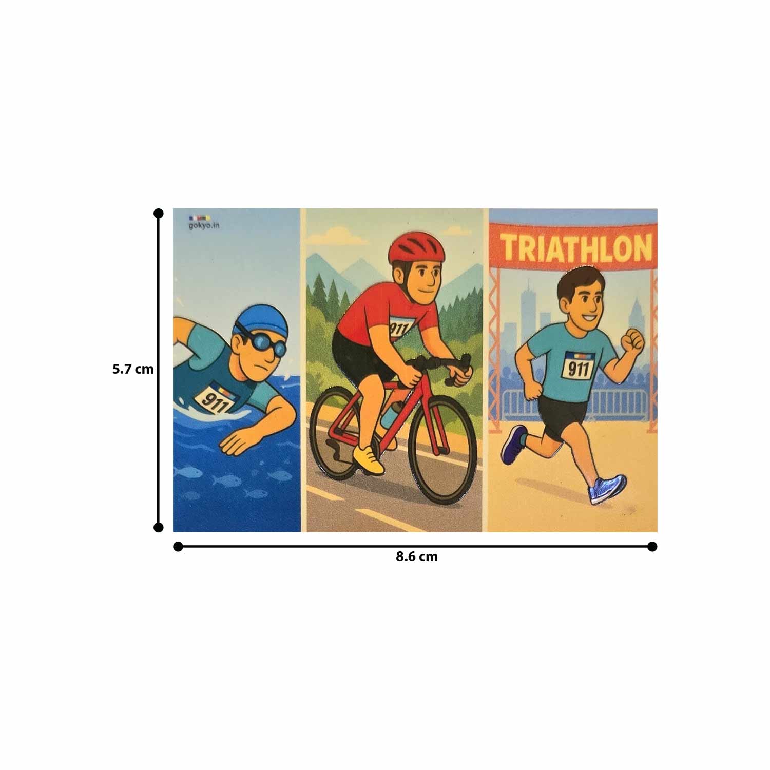 Buy Gokyo Triathlon Iron Man Spirit Magnet | Souvenirs at Gokyo Outdoor Clothing & Gear