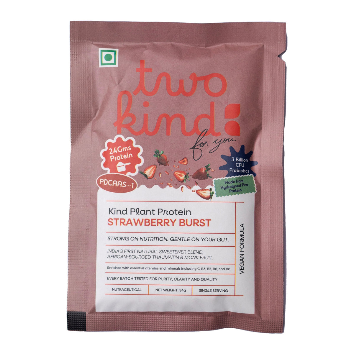 Two Kind Plant Protein - Sachet - Strawberry Burst - image 4