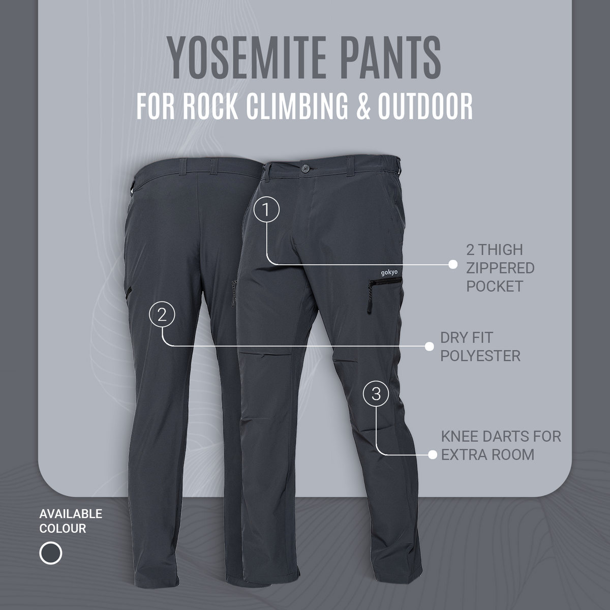 Yosemite Rock Climbing & Trekking Pant - image 6